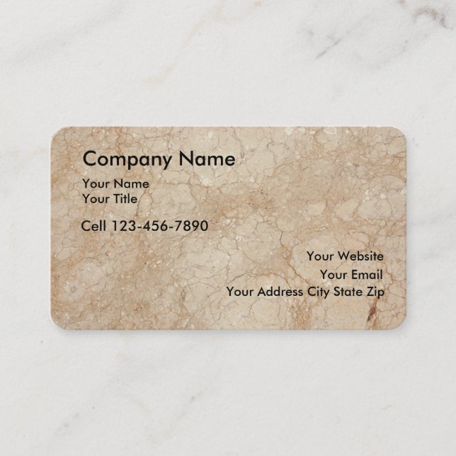 Granite Business Cards (Front)