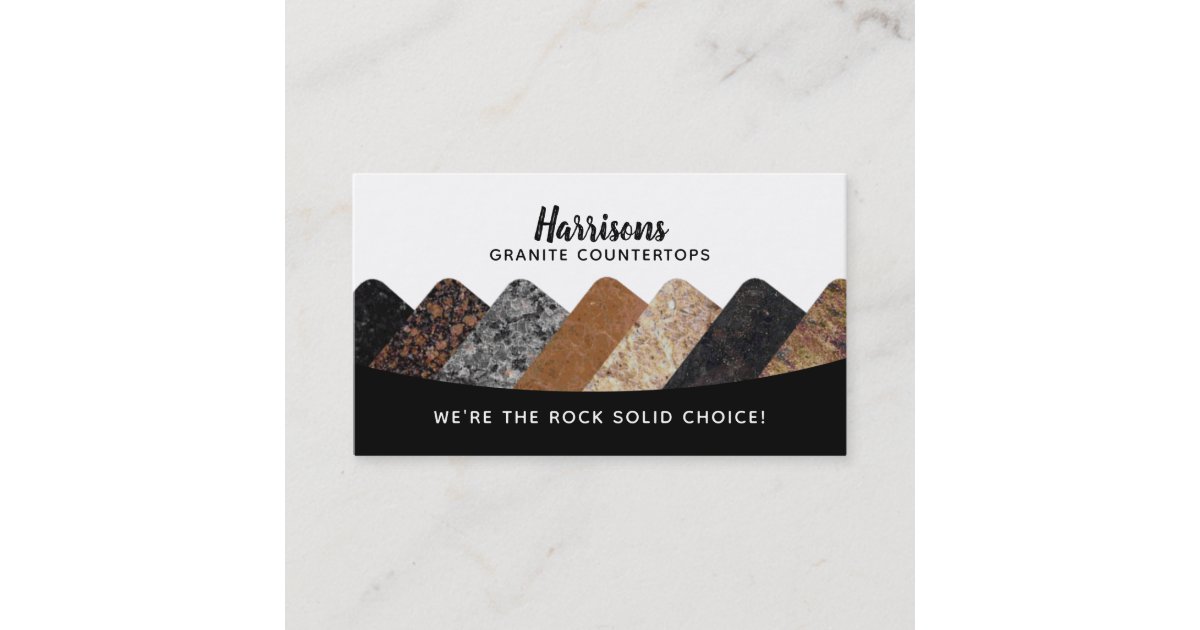 Granite Business Cards Zazzle