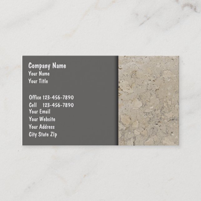 Granite Business Cards (Front)