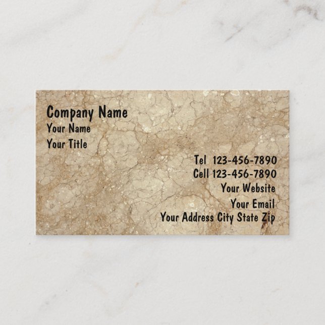 Granite Business Cards_1 Card (Front)