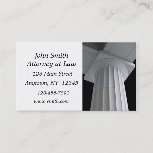 Customizable Granite Column Business Card