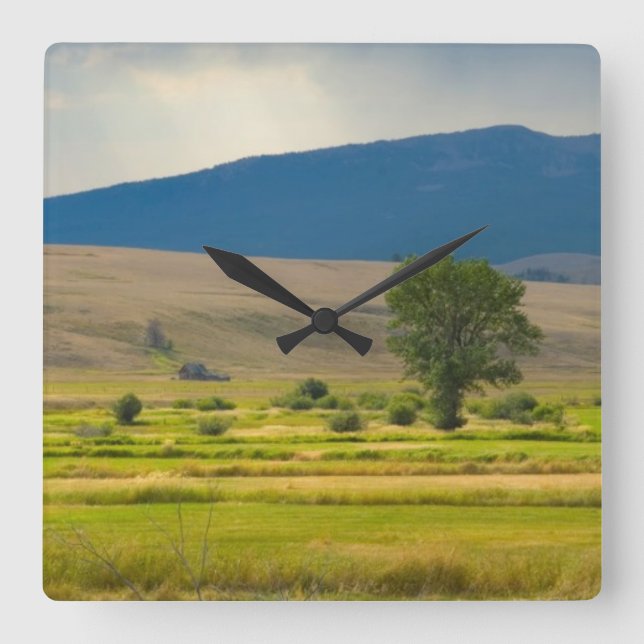 Granite County Montana Square Wall Clock (Front)