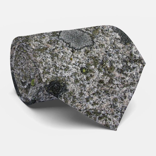 Granite Gray Rock with Green Moss Tie (Rolled)