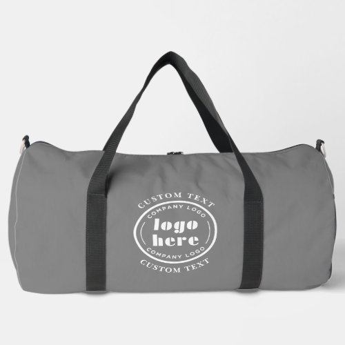 Granite Grey Company Logo Business Promotion Duffle Bag