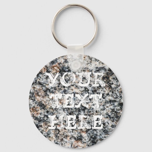 Granite - Hard Rock Keychain (Front)