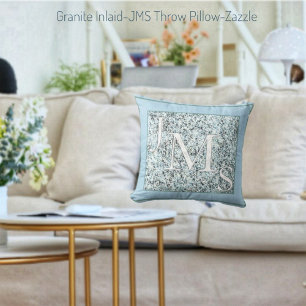 Granite Inlaid-JMS Throw Pillow