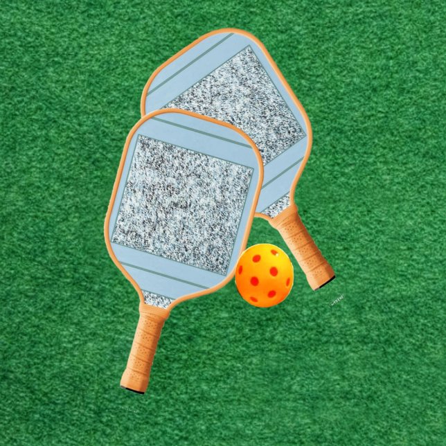Granite Inlaid Pickleball Paddle (An unusual, geometric pattern, stands out, in this Granite Inlaid Pickleball Paddle design!)