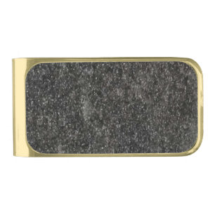 Granite Iron Gold Finish Money Clip