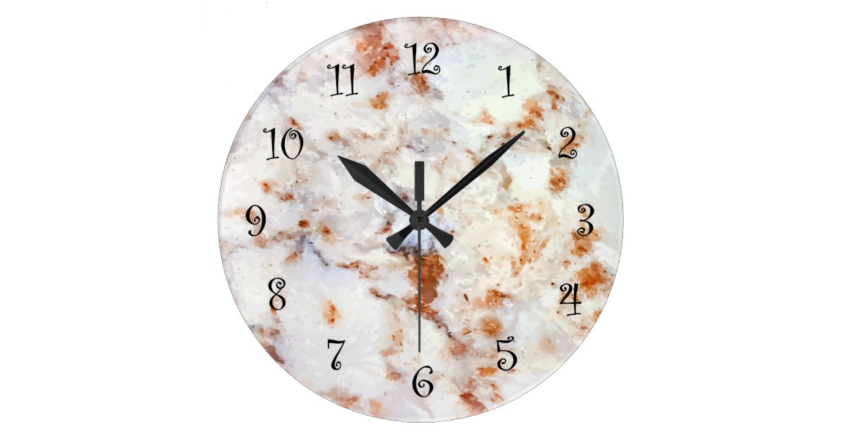 Granite Look Wall Kitchen Clocks Zazzle Com