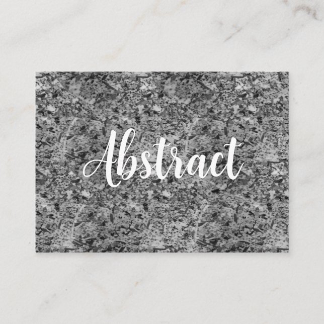 Granite Mosaic Abstract Stone Marble Pattern Business Card (Front)