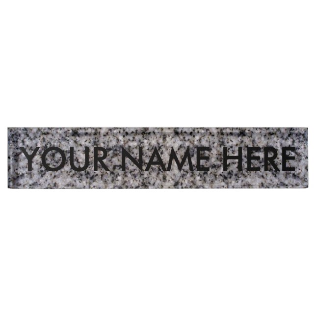GRANITE ~ NAME PLATE (Front)