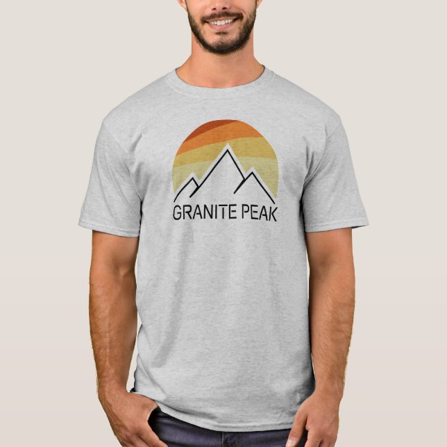 Granite Peak Montana Retro T-Shirt (Front)