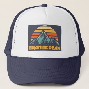 Granite Peak Montana Retro Turquoise Trucker Hat
