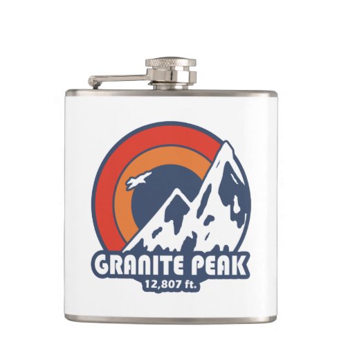 Granite Peak Montana Sun Eagle Flask