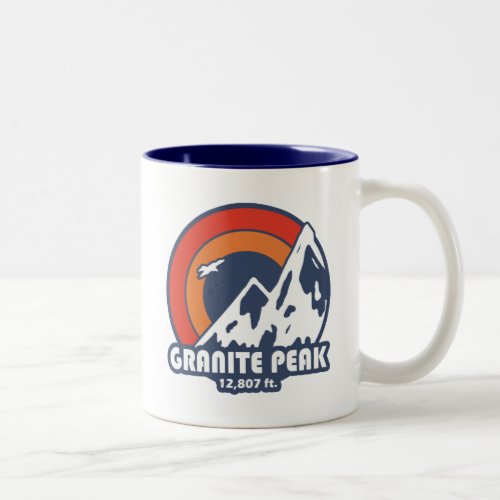 Granite Peak Montana Sun Eagle Two_Tone Coffee Mug