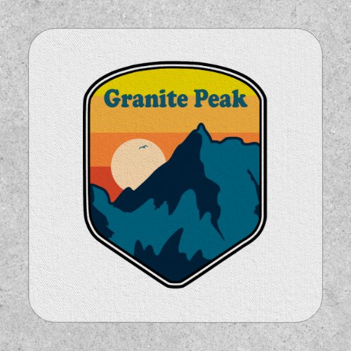 Granite Peak Montana Sunrise Patch