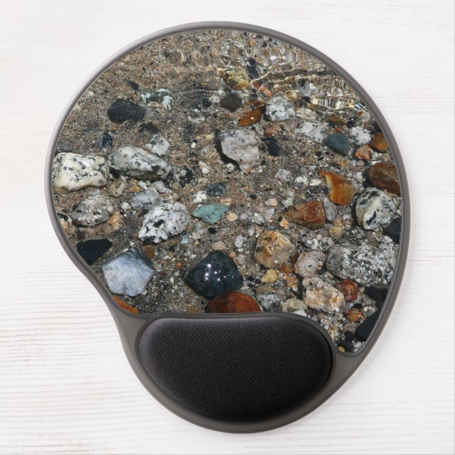 Granite Pebbles in Tenaya Lake at Yosemite Gel Mouse Pad (Front)