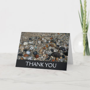 Granite Pebbles in Tenaya Lake at Yosemite Letterpress Thank You Card