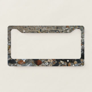 Granite Pebbles in Tenaya Lake at Yosemite License Plate Frame