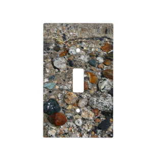 Granite Pebbles in Tenaya Lake at Yosemite Light Switch Cover