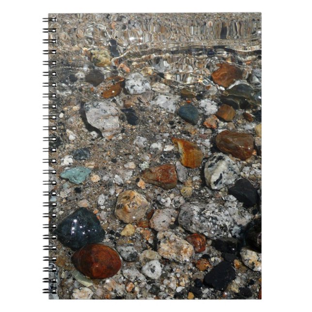Granite Pebbles in Tenaya Lake at Yosemite Notebook (Front)