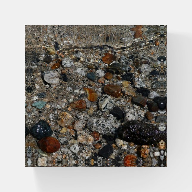 Granite Pebbles in Tenaya Lake at Yosemite Paperweight (Front)