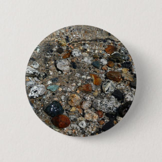 Granite Pebbles in Tenaya Lake at Yosemite Pinback Button