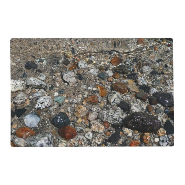 Granite Pebbles in Tenaya Lake at Yosemite Placemat (Front)