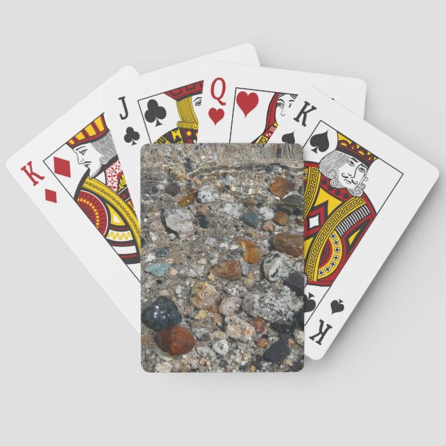 Granite Pebbles in Tenaya Lake at Yosemite Poker Cards (Back)