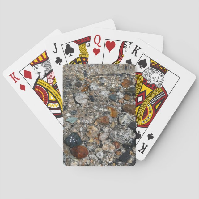 Granite Pebbles in Tenaya Lake at Yosemite Poker Cards (Back)