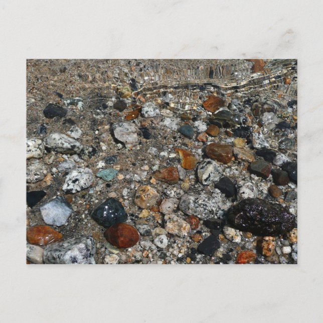 Granite Pebbles in Tenaya Lake at Yosemite Postcard (Front)