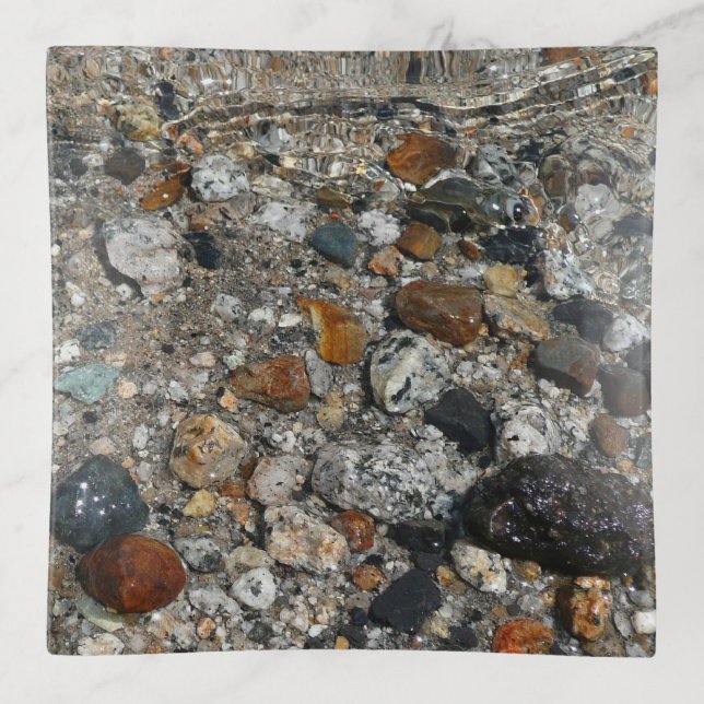 Granite Pebbles in Tenaya Lake at Yosemite Trinket Tray (Front)