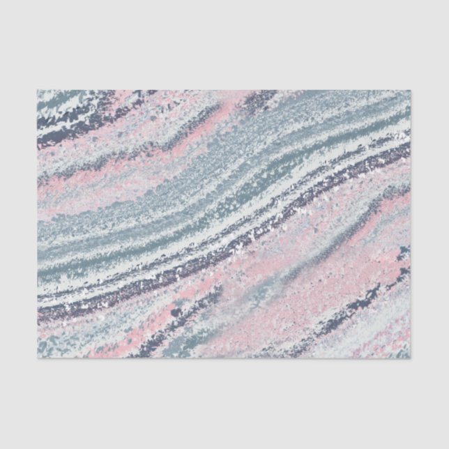 Granite Pink Blue Gray Marble Slate Agate Stone Tissue Paper (Front)