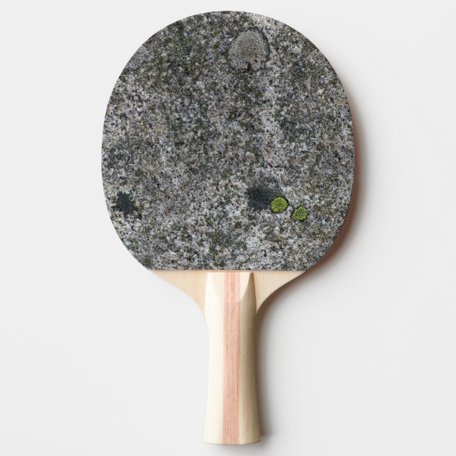 Granite Rock Grey with Moss Ping Pong Paddle