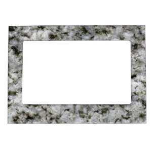 Granite Rock White Magnetic Picture Frame
