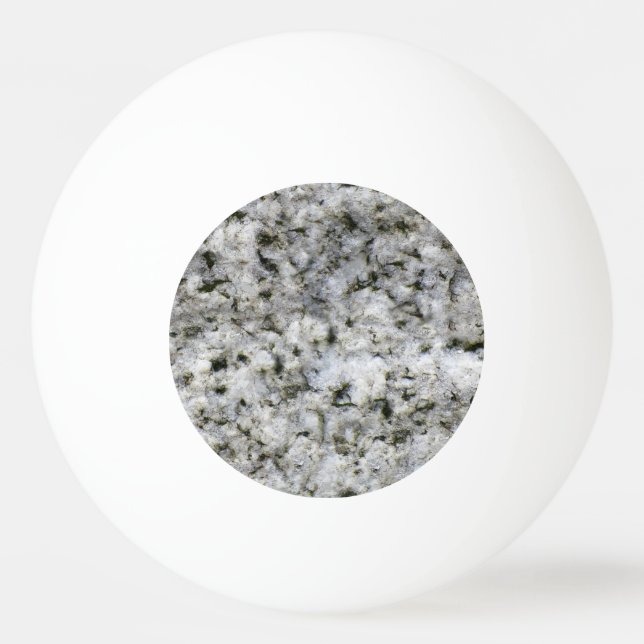 Granite Rock White Ping-Pong Ball (Front)
