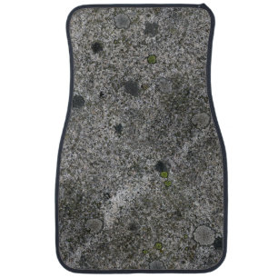 Granite Rock with Green Moss Car Floor Mat