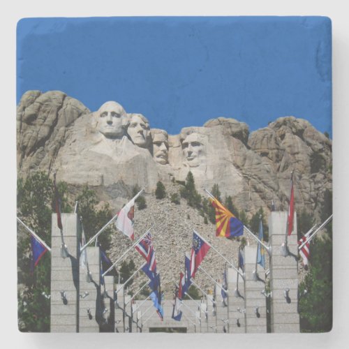 Granite Sculpture of American Presidents Stone Coaster