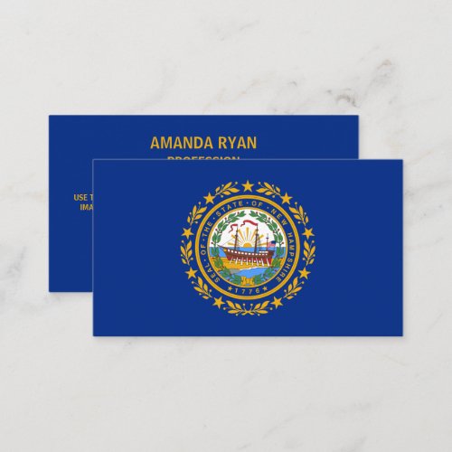Granite Stater Flag Flag of New Hampshire Business Card