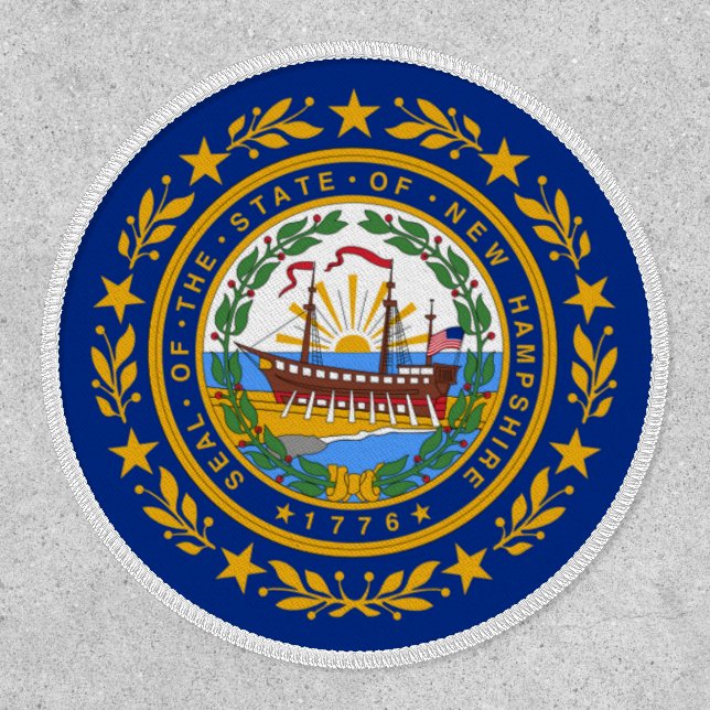 Granite Stater Flag, Flag of New Hampshire Patch (Front)