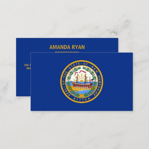 Granite Stater Seal Seal of New Hampshire Business Card