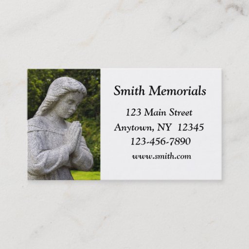 Customizable Granite Statue Business Card
