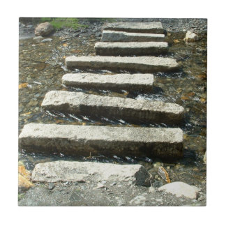 Granite Stepping stones across a river Tile