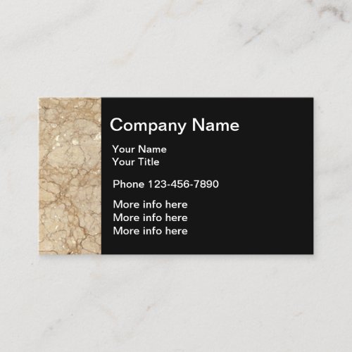 Granite Stone Look Design Business Card