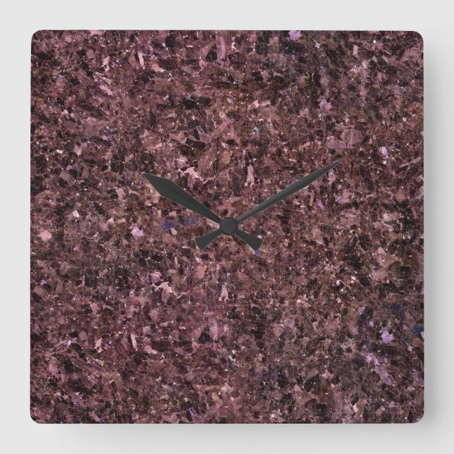 Granite Stone Pattern Acrylic Wall Clock (Front)