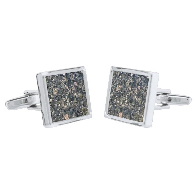 Granite Stone Pattern Cufflinks (Angled)