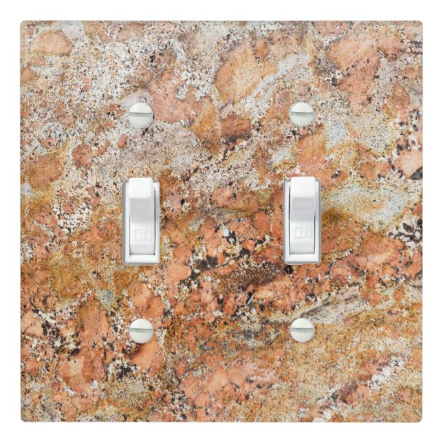 Granite Stone Pattern Light Switch Cover (In Situ)