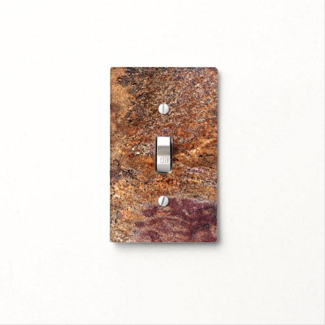 Granite Stone Pattern Light Switch Cover (In Situ)