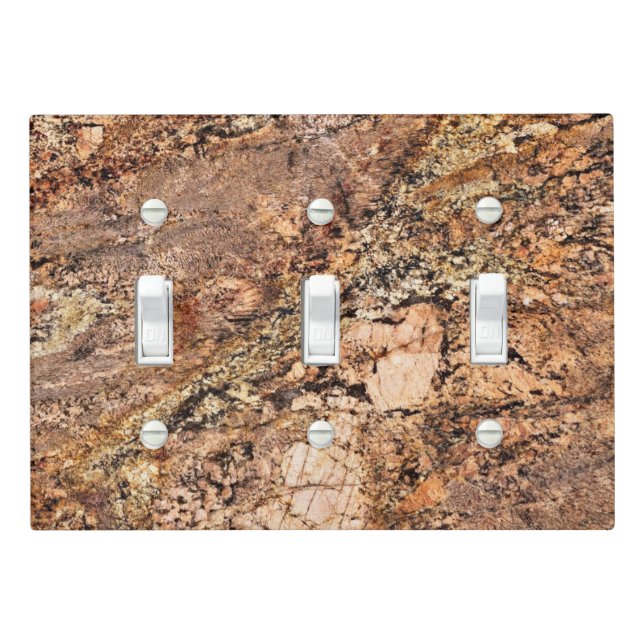 Granite Stone Pattern Light Switch Cover (In Situ)