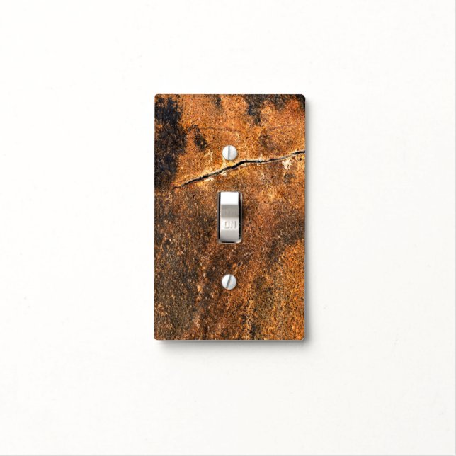 Granite Stone Pattern Light Switch Cover (In Situ)